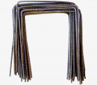 Lot de 100 agrafes Métal 20x20x20cm - Sol meuble