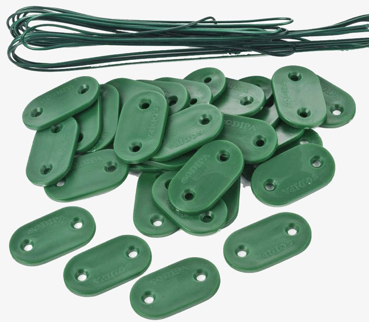 Plaquette de fixation brise-vue