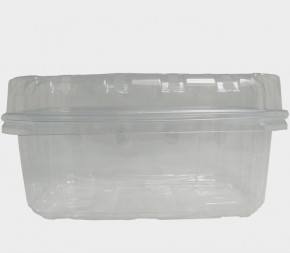 Lot de 100 barquettes PET 500g avec ou sans couvercle