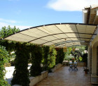 Toile d'ombrage pergola imperméable - Sur mesure