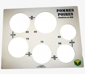 Calibreur plaque à fruits