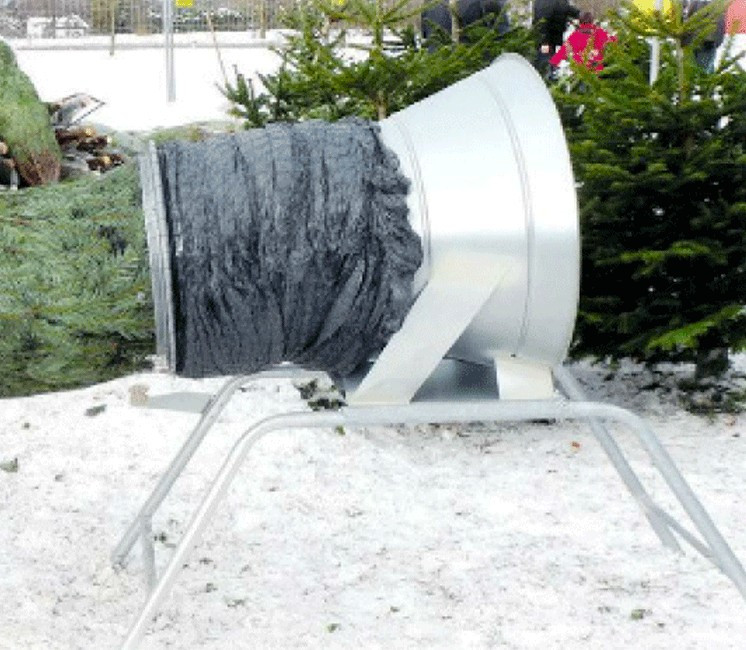 Goulotte pour filet à sapin