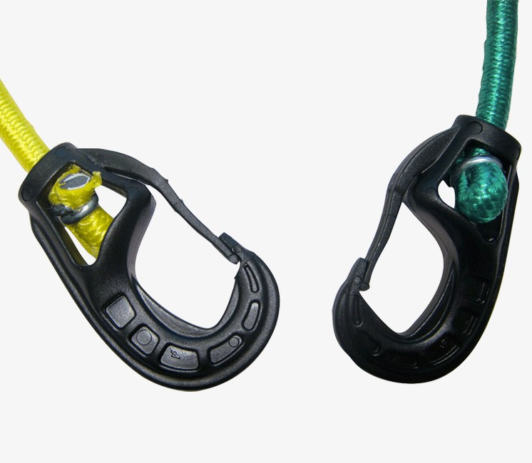 Tendeurs 2 mousquetons - Colorés x10 - 60cm Tendeurs 2 mousquetons - Colorés x10 - 60cm