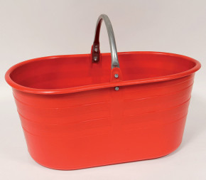 Achat Panier Recolte Ovale 25L Rouge pas cher