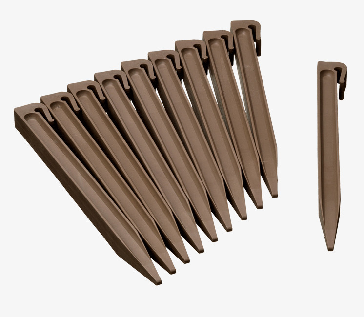 Lot de 10 piquets pour bordure de jardin 15cm