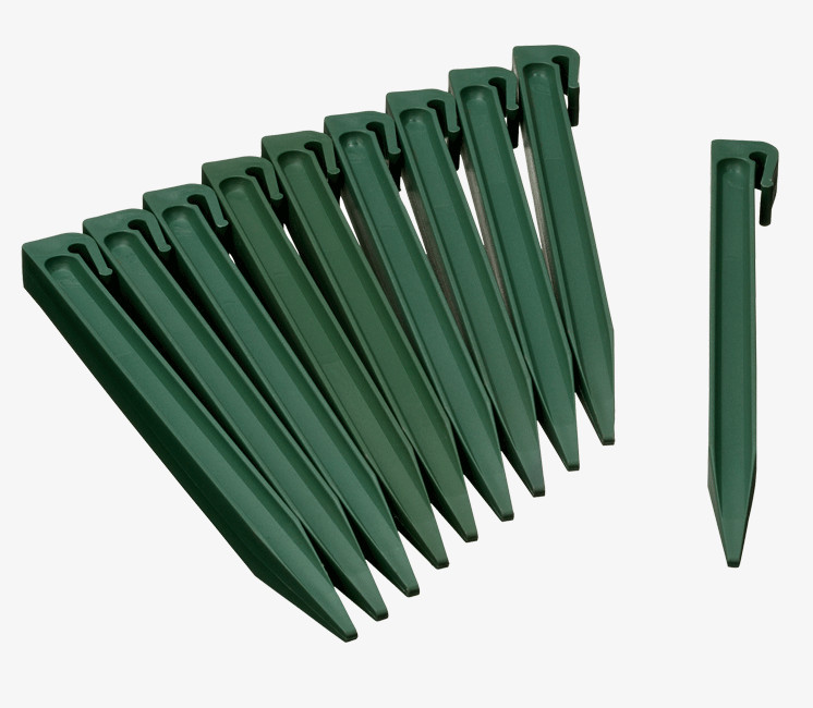Lot de 10 piquets pour bordure de jardin 15cm