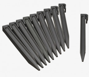 Lot de 10 piquets pour bordure de jardin 15cm