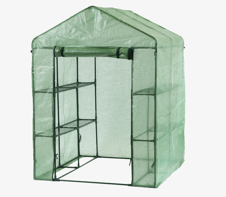 Serre de Jardin avec 4 étagères pour le rangement des semis