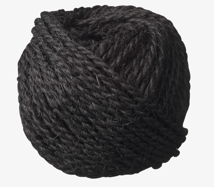 Corde colorée en fibre de coco bio noir