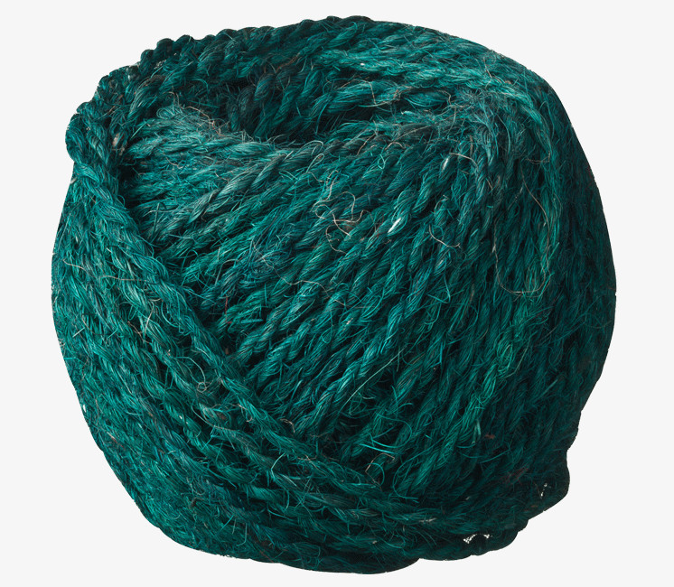 Corde colorée en fibre de coco bio vert