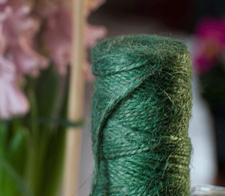 Ficelle de jute verte