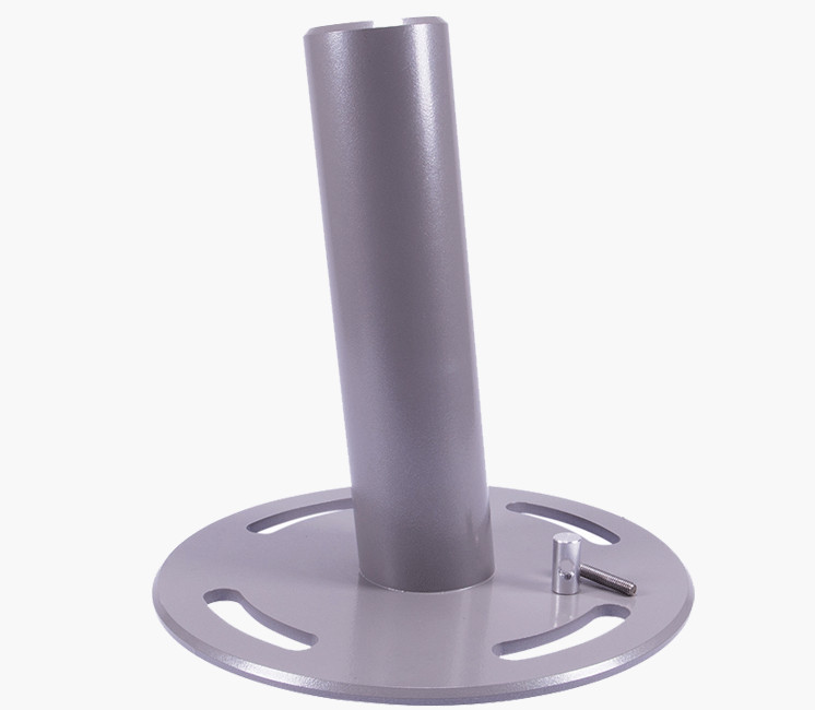 Embase platine ronde pour poteau télescopique de voile d'ombrage