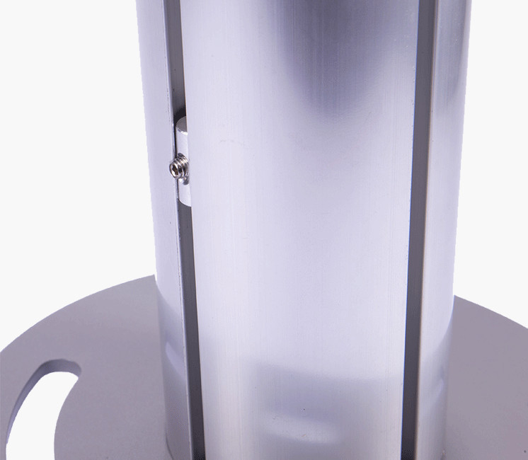 Embase platine (Base ronde) pour poteau télescopique