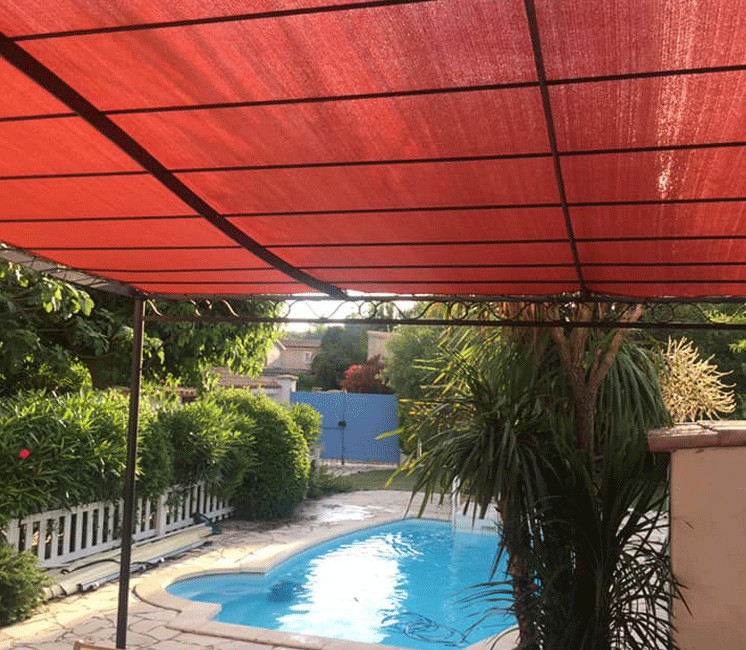 TERRACOTTA - Toile Ombrage 5  x 3 m - Perméable