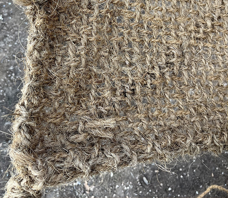 Voile d'ombrage 3 x 4 m à suspendre en fibre de coco naturelle