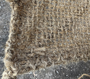 Voile d'ombrage 3 x 3 m à suspendre en fibre de coco naturelle