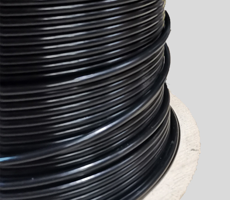 Câble en acier gainé noir ( 3/5 mm ) - découpe au mètre