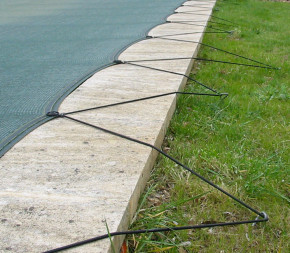 Filet anti-salissures piscine fixation sardine