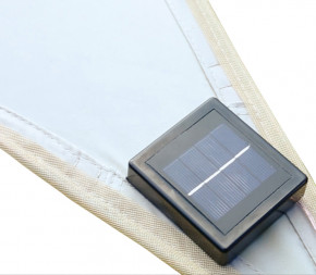 capteur solaire Voile d'ombrage Ciel Etoilé ardoise - 3 x 3 x 3 m