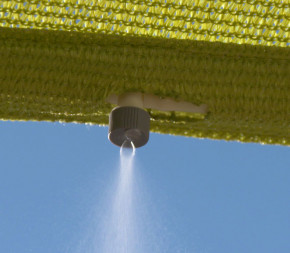 Voile d'ombrage Brumisateur - 3.60 x 3.60 x 3.60 m - 6 buses intégrées