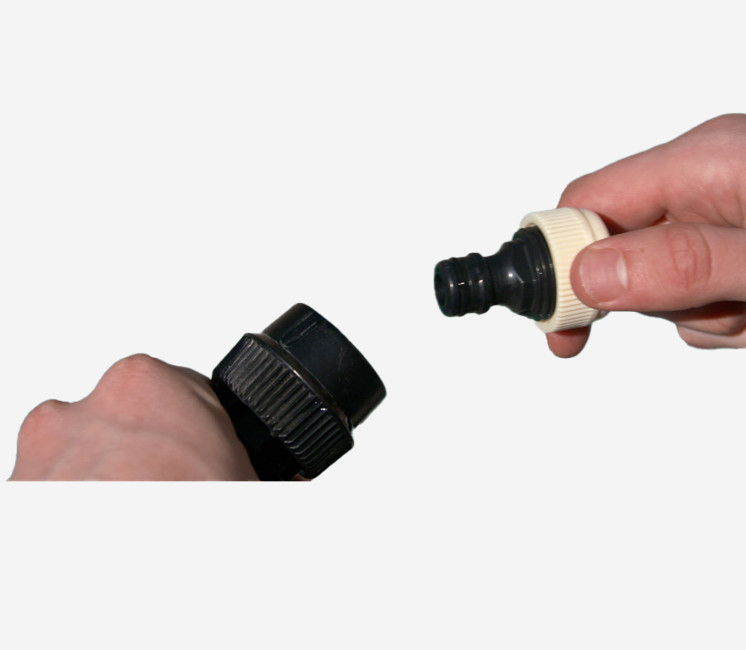 Voile d'ombrage Brumisateur - 3.60 x 3.60 x 3.60 m - connecteur eau