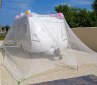 Filet anti-grêle 8x12m - 70g - boucles + ralingue
