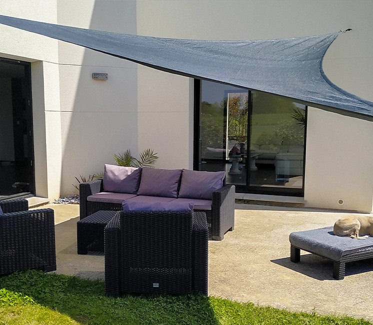 Voile d'ombrage concave - Anthracite