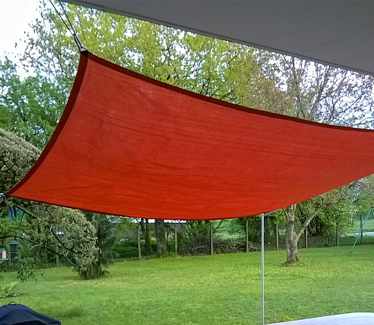 Voile d'ombrage concave - Terracotta