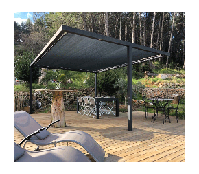 Toile perméable anthracite - 5.20 x 1.70m