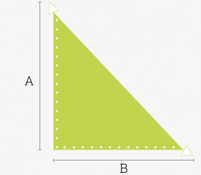 Achat Toile triangle rectangle... pas cher