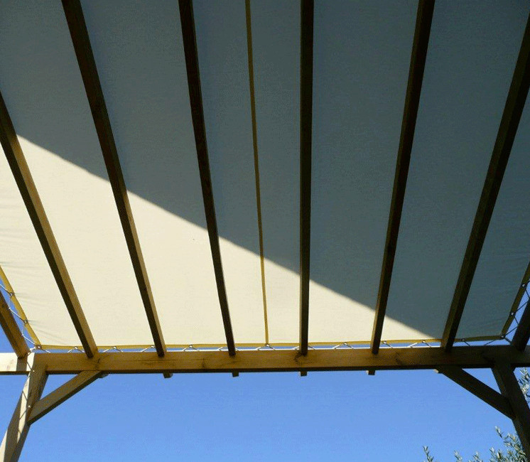toile d'ombrage pergola
