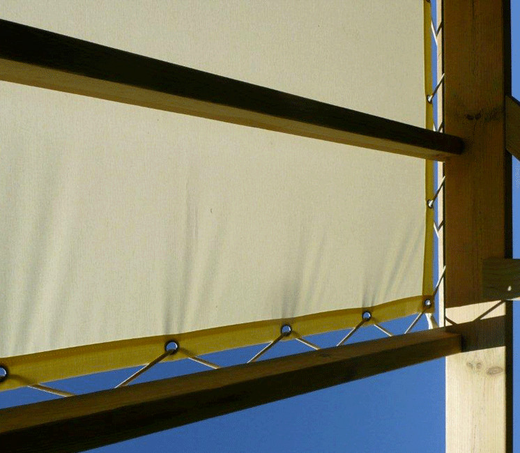 toile d'ombrage pergola