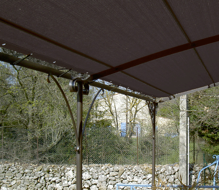 toile d'ombrage pergola