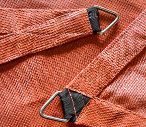 voile d'ombrage terracotta finition