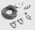 Kit de tension pour mât de voile d'ombrage elliptique 6 points