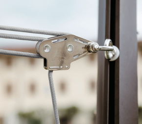 Kit de tension pour mât de voile d'ombrage elliptique 6 points