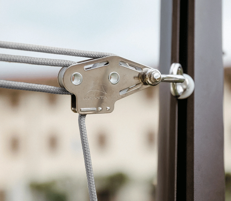 Kit de tension pour mât de voile d'ombrage rond 5 points