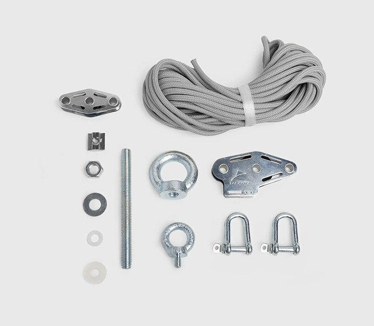 Kit d'haubanage pour mât de voile d'ombrage