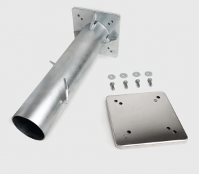 Embase à bétonner pour mât de voile d'ombrage rond 5 points