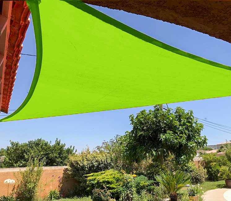 Voile perméable vert citron 2.40 x 3.60 m