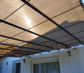 toile pergola sur mesure lin perméable