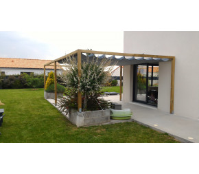 Achat Store de pergola Gris galet... pas cher