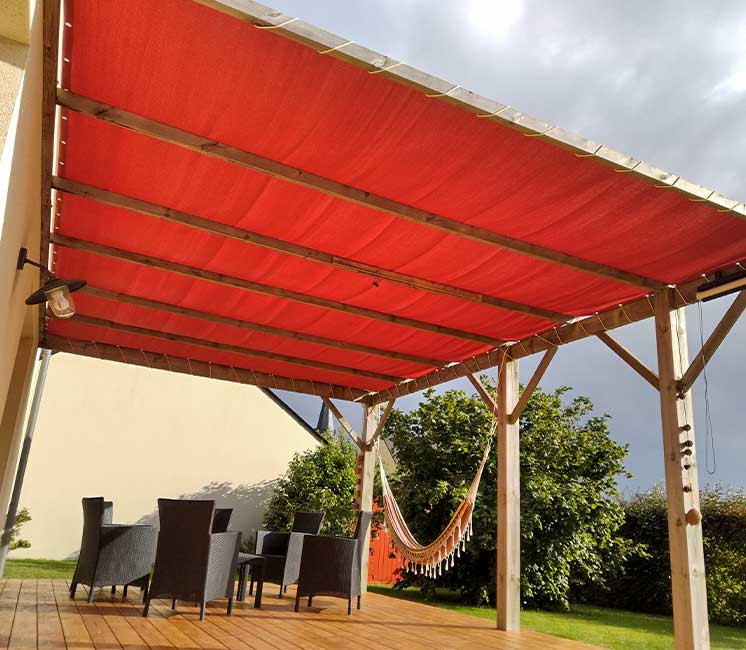 Toile perméable Terracotta 5.65m x 4m