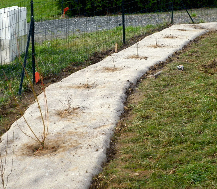 Toile de paillage jute 105 x 2500 cm 1200G