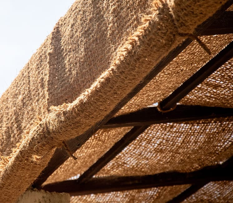 toile d'ombrage pergola en coco