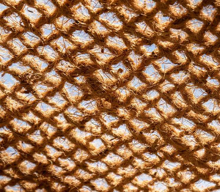 voile d'ombrage en coco 4x4m