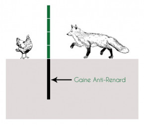 Gaine Anti-renard  - 70cm
