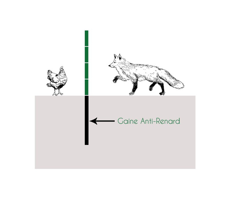 Gaine Anti-renard  - 70cm