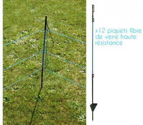 Clôture Anti-Sanglier 50m (Filet + piquets)